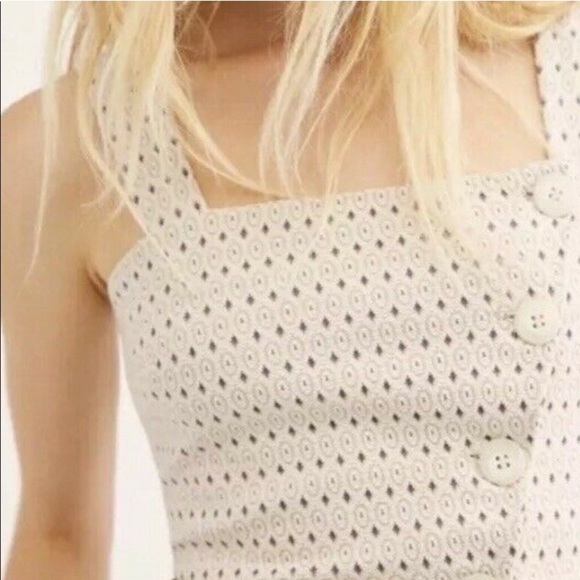 FREE PEOPLE This Is LOVE ❤️ Geo Crop Knit Top - Picture 4 of 10